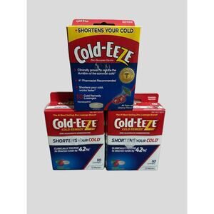 Cold-EEZE Zinc Gluconate Cold Remedy Lozenges – Cherry Flavor 3 Boxes / 30 Total
